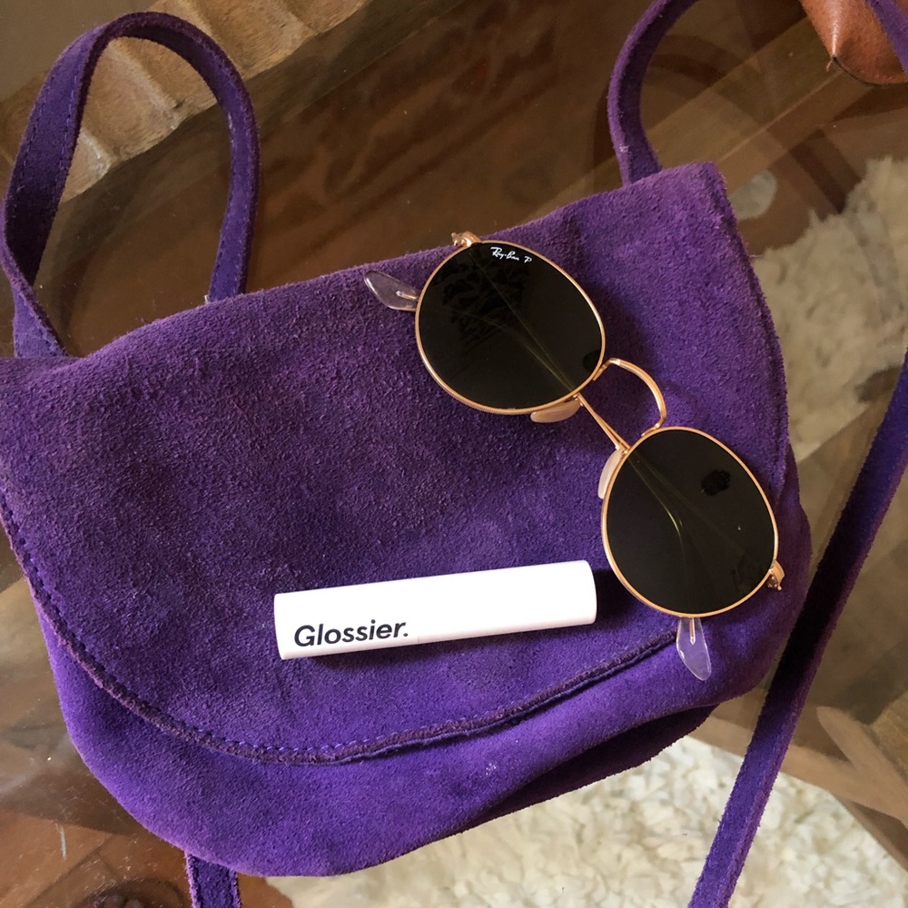 Royal 👑 purple suede purse